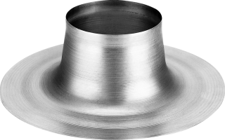 Burgerhout plakplaat rond aluminium 198 mm voor Combi 80-80-125 mm